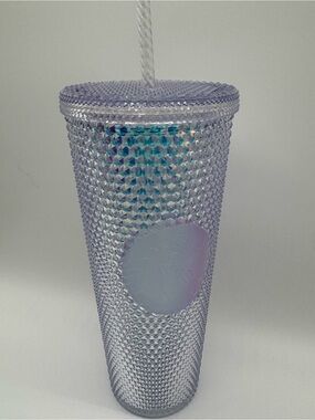 Starbucks Holiday 2022 Iridescent Clear Unicorn Studded Tumbler 24oz